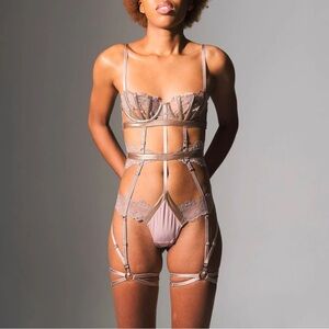 Thistle & Spire Bronze Sidney Playsuit & Garters